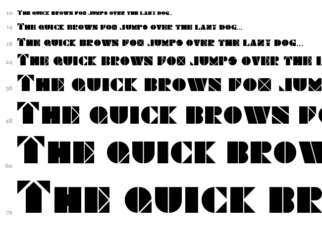Obese & Square KK font waterfall